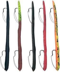 Delong Lures Weedless Pre-Rigged Fishing Lures Bass Set, Pike, and Anything in Between - Made in USA - Extra Durable Soft Plastic Swimbaits for Bass Fishing Lures - 5 PCS Bass Baits and Lures Pack