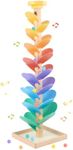 Wooden Marble Run for Kids 4-8 Music Tree Montessori Color Sorting Toys 3-5