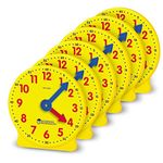 Learning Resources 10cm Geared Mini-Clocks, Yellow