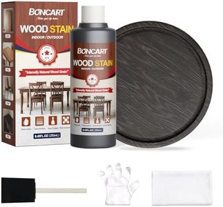 Boncart Water-Based Wood Stain, 8.45FL.OZ/250mL Stain for Wood, Suitable for Staining Indoor and Outdoor Wooden Items and Furniture, Non-Toxic, Multiple Finishes (Walnut)