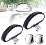 DXUANTING 4 Pack Blind Spot Mirrors Wide Angle Mirror Car Safety Auxiliary Side Mirror Adjustable Car Auxiliary Universal Wide Angle Mirror for Universal Cars