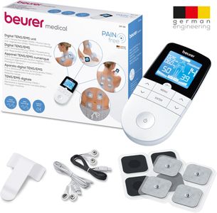 Beurer EM49 Digital TENS & EMS Machine – 3-in-1 Pain Relief, 70 Programs, 2 Channels