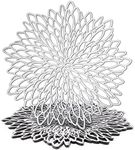 Juvale 10 Pack Silver Metallic Vinyl Placemats for Christmas, Thanksgiving, Leaf Design (14.4 in)