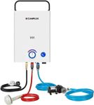 CAMPLUX Portable Tankless Water Heater with Pump F10 Pro, 2.64 GPM Propane Gas Water Heater with Pump Tank Pack Kits, Outdoor, Camping