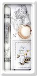 Baptism Candle Set for Boys Girls - Catholic - (Silver)