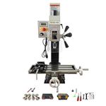 INTBUYING Mini Milling Machine Mini Mill Benchtop Milling Machine 5.5'' x19.7'' Versatile Metal Milling Machine with 600W Brushless Motor & MT2-ER32 Milling Chucks 110V (MT2 Spindle Taper)