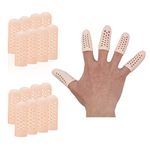 Gel Finger Cots (Breathable, Latex Free), Silicone Finger Protectors with Hole, Finger Gloves(16 PCS), Finger Sleeves Covers for Finger Cracking, Blisters, Arthritis, Eczema, Trigger Finger