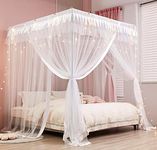 Mengersi 4 Corners Post Canopy Bed 