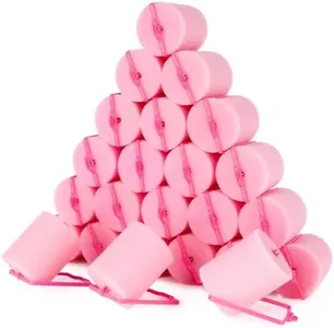 MAQIHAN 24PCS Foam Hair Rollers - 1.89 Inch Large Sponge Rollers for Heatless Hair Curler for Short/Long Hair Sleep rolos para cabello Jumbo Sponge Curlers Soft Sleeping Thin Curl Overnight rulos