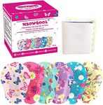 Meowgool Adhesive Eye Patches for Kids with Lazy Eye, 30+3 Bonus Patches, Bandages for Amblyopia 6 Fun Girls Designs, 1 Stickers Incentive Poster (Regular Size)