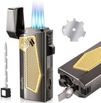 4 Torch Jet Flame Lighter,Butane Li