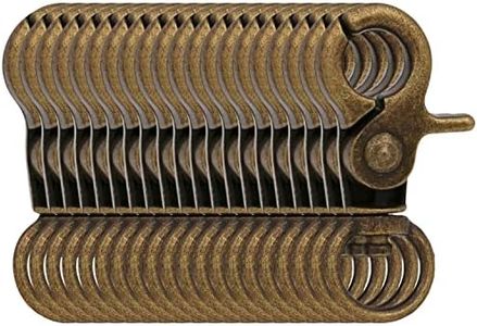 BIKICOCO 3/8'' Swivel Trigger Snap Hook Lobster Claw Clasp Spring Loaded Clip, O-Ring Ended, Bronze - Pack of 20