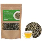 Jasmine Dragon Pearls,MQUPIN Loose Leaf Green Tea 100% Natural Floral Scented Hand Rolled,Jasmine Green Tea with Pleasant Great Aroma and Tonic Effect(200g)