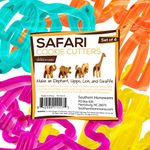 Southern Homewares 3D Safari Animal Cookie Cutter Set - Elephant Hippo Lion Giraffe Shapes Kids Children Baking Fun