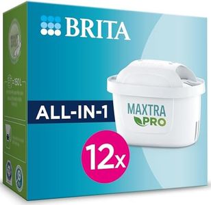 BRITA MAXTRA PRO All-in-1 Water Filter Cartridge 12 Pack (New) - Original BRITA Refill reducing impurities, Chlorine, PFAS, pesticides and limescale for tap Water with Better Taste