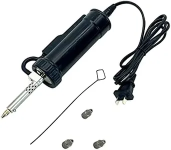 HighTop Automatic Desoldering Pump Vacuum Solder Sucker Tool Portable AC110V 30W Electric Desoldering Gun Repair Solder Removal Tool Solder Sucker Iron Tin for DIY with 3 Soldering Suction Tips