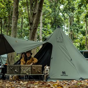 OneTigris Northgaze Canvas Hot Tent with Stove Jack – 4 Season, 2-4 Person, OD Green