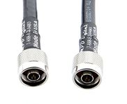 Times Microwave LMR-400 UF Ultra Low Loss ULTRA FLEX (Ultra Flex) Transmission Line Coaxial Cable with US Made N-Male Connectors 25 ft - Made in the U.S.A.