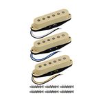 FLEOR FLEOR Single Coil Guitar Pickup Neck/Middle/Bridge Pickups Cream ALNICO V for 6 String Guitar Part