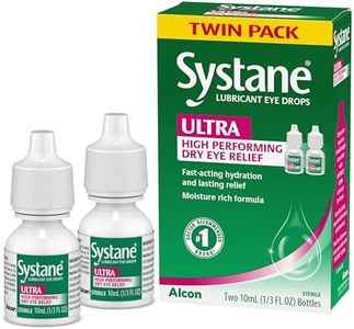 Systane Ultra Lubricant Eye Drops, Artificial Tears for Dry Eye, Twin Pack, 10-mL Each