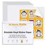 Printable Vinyl Sticker Paper 30 Sh
