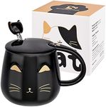 Black Cat Mug Cute Ceramic Coffee C