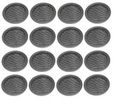 4" Round Plastic Louver Soffit Air Vent Reptile Screen Grille Cover (16, Black)