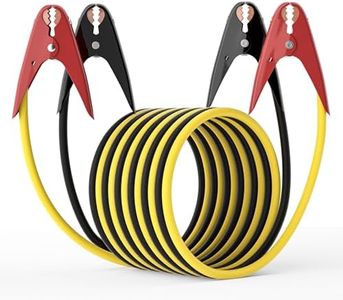 AutoChat Heavy Duty Jumper Cables, 2 Gauge 20 Feet 800 Amp Automotive Booster Cables for Car Battery, for Car, SUV and Trucks Battery, with Carry Bag, Gloves, Brushes