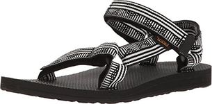 TEVA Women's Original Universal Comfortable Quick-Drying Casual Sport Sandal, Campo Black/White, 10