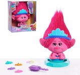 DreamWorks Trolls Band Together Poppy Styling Head, 11-pieces, Pink, Kids Toys for Ages 3 Up by Just Play