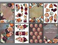 CrafTreat Floral decoupage Paper for Furniture - Decorative Flowers 3 -Size: A4 (8.3 x 11.7 Inch) 8 Pcs -decoupage Paper Crafts-Decorative Paper for decoupage-decoupage Paper Floral for Scrapbooking