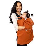 JAN & JUL Waterproof Baby Rain Cover, Breathable and Windproof Infant Carriers (Terracotta)