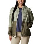 Columbia Women's Flash Forward Windbreaker, Safari/Stone Green, Large