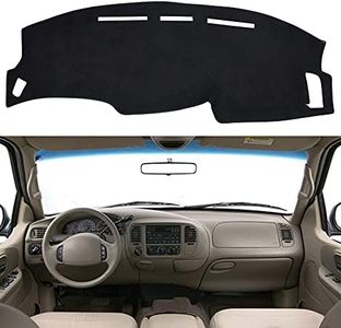 SPEEDWOW Dashboard Dash Board Cover Mat Carpet Compatible with Ford F150 1997-2003 Without Climate Sensor/Light Sensor