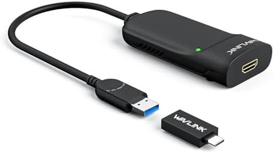 WAVLINK USB 3.0 to HDMI Universal Video Adapter, Displaylink Chips Supports up to 6 Monitor displays, Compatible with Windows, MacOS, Ubuntu 20.04,22.04,LTS, ChromeOS-Upgrade Version