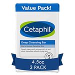 Cetaphil Deep Cleansing Face & Body Bar for All Skin Types (Pack of 3)