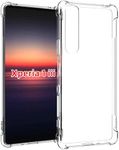 Helix Rubber Soft Bumper Transparent Silicon Shockproof Slim Back Cover Case for Sony Xperia 1 III/Sony Xperia 1 3 6.5"