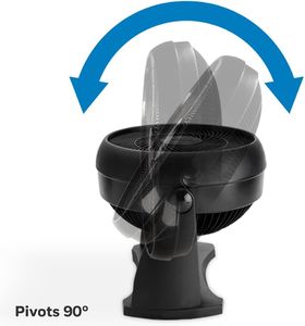Honeywell TurboForce Power Fan – Quiet 3-Speed Table & Wall Fan, 90° Tilt