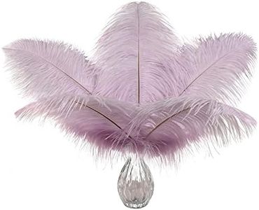 Ballinger Light Purple Ostrich Feathers - 24Pcs 10-12inch Lavender Feathers for Party Centerpieces,Flower Arrangement and Home Decor