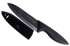 ZircoSharp Special Edition Ceramic Kitchen Knife, 6.0" Blade Chef's Knife, Black