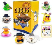 TAZOO Jeep Ducks, DIY Kit Rubber Duck for Jeeps Ducking, 7 Rubber Duckies and 40 Random Assorted Accessories Set, Jeep Ducks for Ducking Car Dashboard Decor