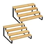 MOOACE 4-Tier Bamboo Spice Rack Org