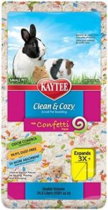 Kaytee Clean & Cozy Confetti Bedding for Pet Guinea Pigs, Rabbits, Hamsters, Gerbils, and Chinchillas, 24.6 Liters