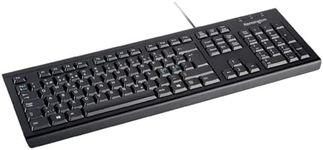 Kensington- wired keyboard for PC, Laptop, Desktop, Computer, notebook. USB Keyboard compatible with Dell, Acer, HP, Samsung and more, with UK layout - Black (1500109)