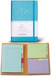 Cyan Undated 90 Day Planner - Daily Planner with Spring Sticky Notes by Panda Planner - Organizer Planner and Sticky Notes for Productivity