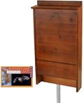 BestNest Premium Stained Bat House Kit with Pole, 100 Bats