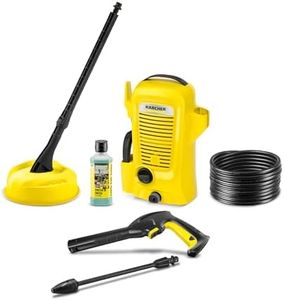 Kärcher Hochdruckreiniger K 2 Universal Edition Home, Druck: max. 110 bar, Fördermenge: 360 l/h, Fläche: 20 m²/h, Wasserfilter, Gewicht: 3,8 kg, Hochdruckschlauch und -Pistole, Dreckfräser, Home Kit