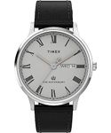 Timex Waterbury Classic 40mm Black Leather Strap Watch (Model: TW2W469009J)