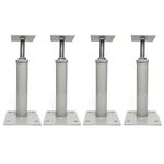 OPERMAXER 4 PCS Adjustable House Floor Jacks, Post Floor Joist Jacks for Leveling, 11.8" - 16" Height Range, 9920 lbs to 6860 lbs Height Capacity(each), Telescoping Jack for Temporary Support(Grey)