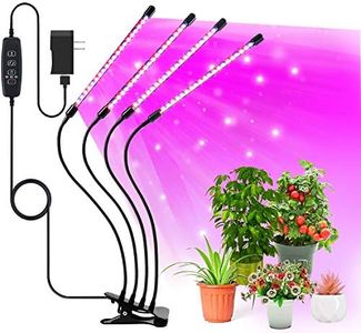 Grow Lights Plant Light for Indoor Plants, 84 LED Full Spectrum Plant Grow Lamps, Auto ON/Off 3/9/12 H Timer 3 Switch Modes,10 Dimmable Levels Plant Lights